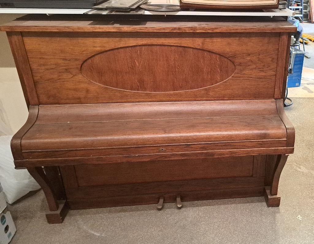Piano Bülow Aschaffenburg, Muziek en Instrumenten, Piano's, Ophalen, Gebruikt, Bruin, Piano