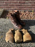 Bruine leren leger kisten - Maat 41, Verzamelen, Militaria | Algemeen, Ophalen of Verzenden, Landmacht, Nederland, Kleding of Schoenen