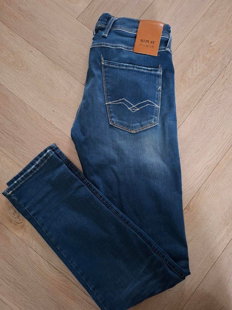 Replay Hyperflex Anbass Stretch, Ophalen, Blauw, Nieuw, W33 - W34 (confectie 48/50)