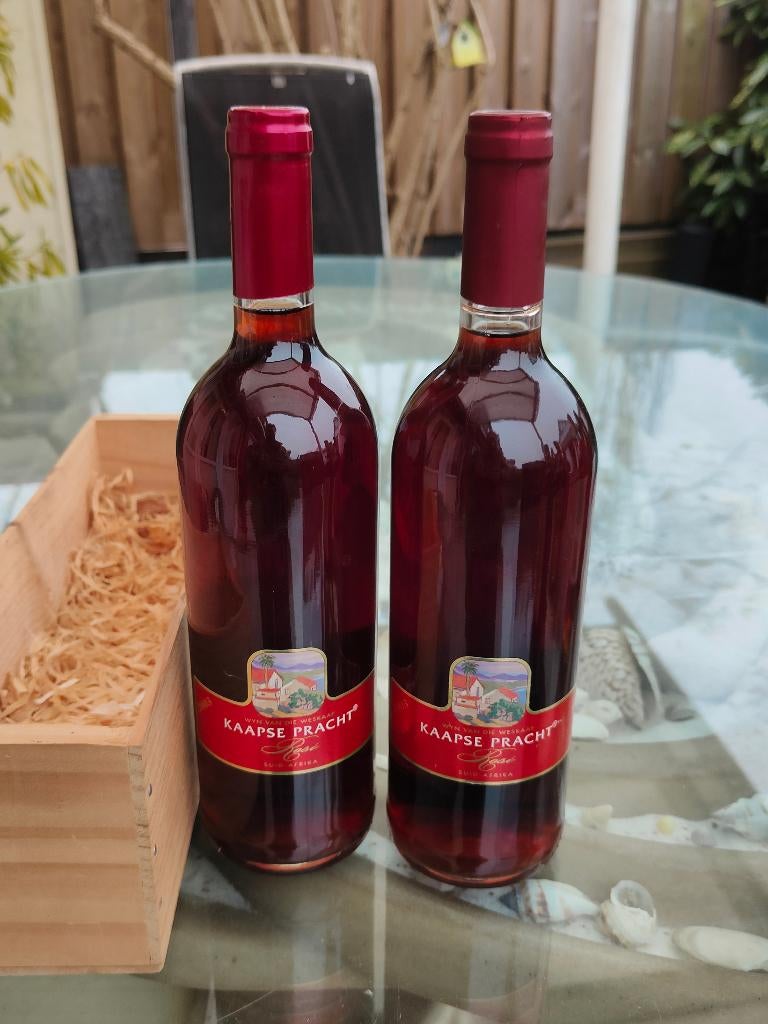 2 x Kaapse pracht rose 2003 Zuid Africa, Verzamelen, Wijnen, Afrika, Roséwijn, Nieuw, Ophalen of Verzenden