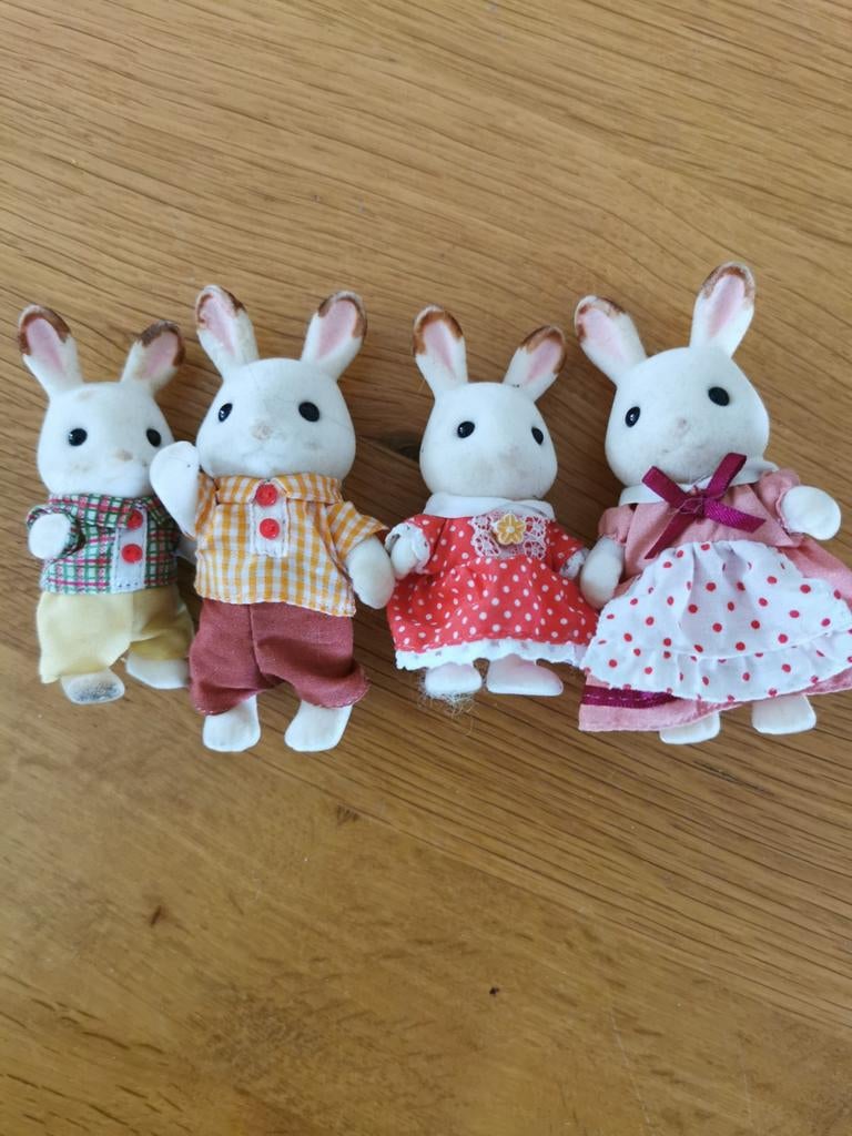 Sylvanian families konijntjes, Ophalen of Verzenden, Zo goed als nieuw, Poppenhuispop