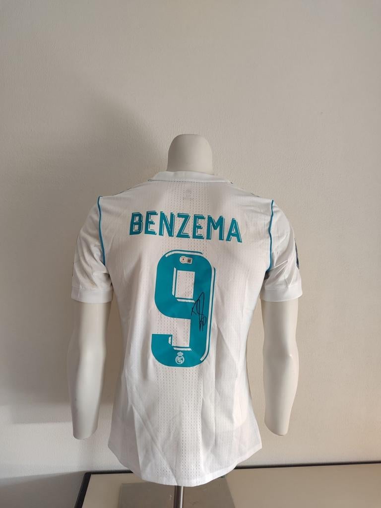 Karim Benzema gesigneerd Real Madrid shirt met Beckett coa, Ophalen of Verzenden, Nieuw, Buitenlandse clubs, Shirt