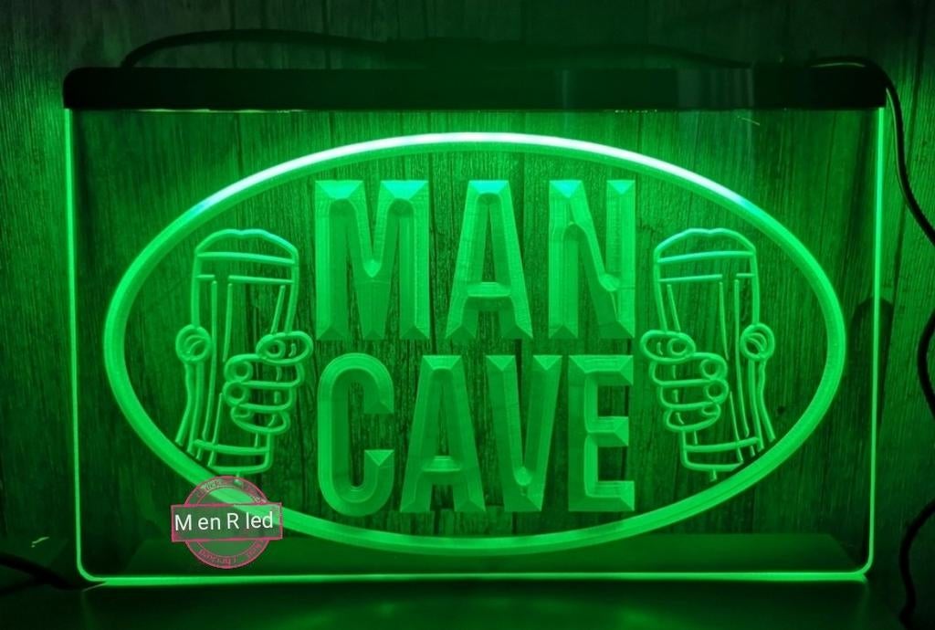MANCAVE 3D ledverlichting lamp lichtbak, Ophalen of Verzenden, Nieuw, Lichtbak of (neon) lamp