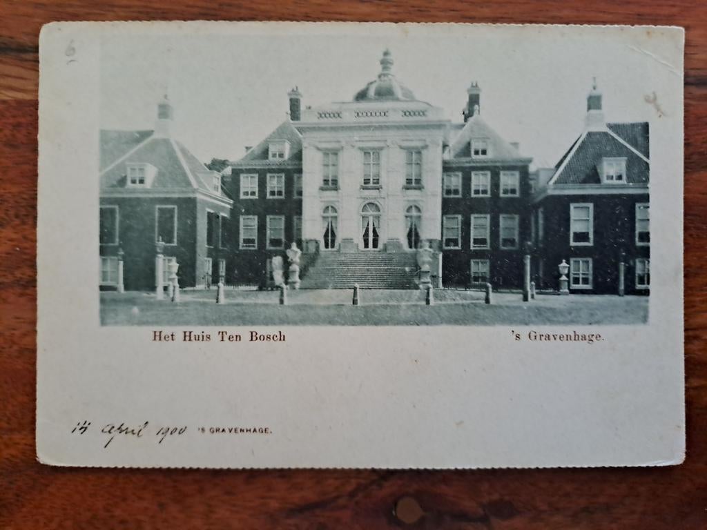 Den Haag , Huis den Bosch, 1900, gelopen, Ophalen of Verzenden, Voor 1920, Zuid-Holland