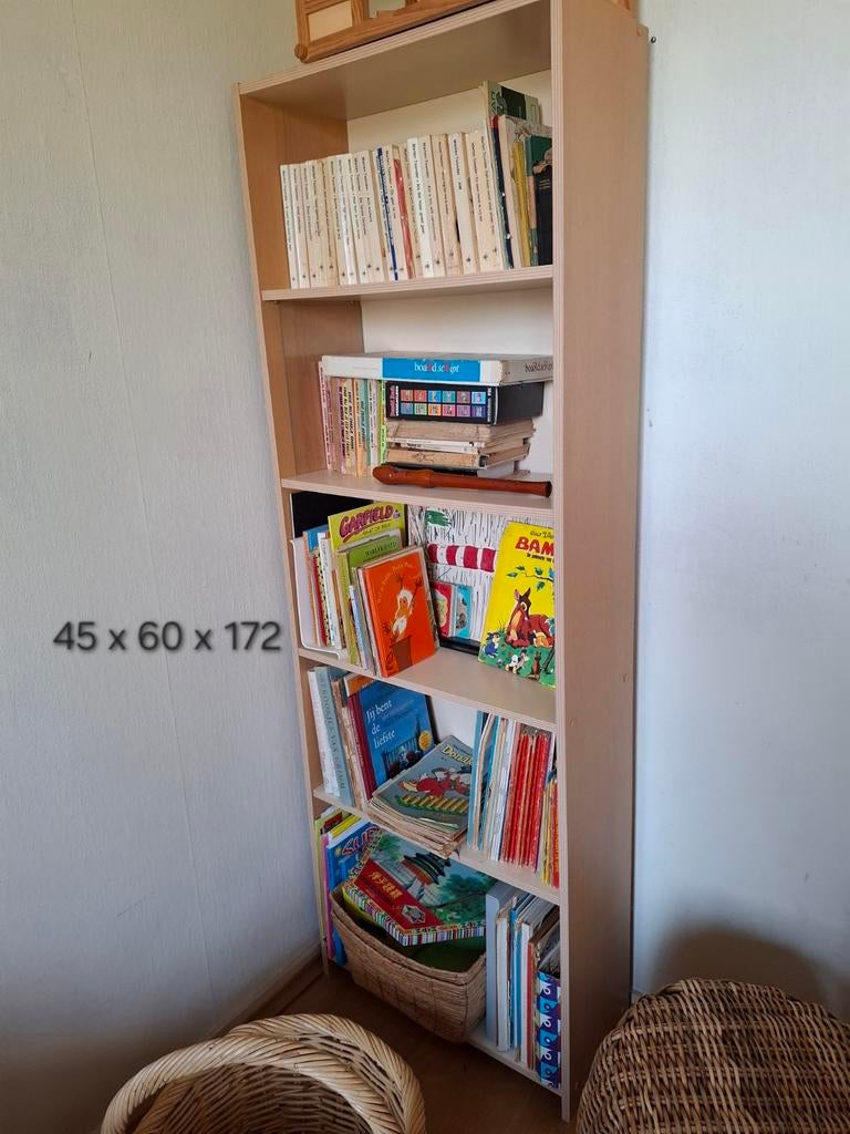Boekenkast - 45 x 60 x 172 cm, Huis en Inrichting, Kasten | Boekenkasten, Ophalen, Met plank(en), Gebruikt, 50 tot 100 cm
