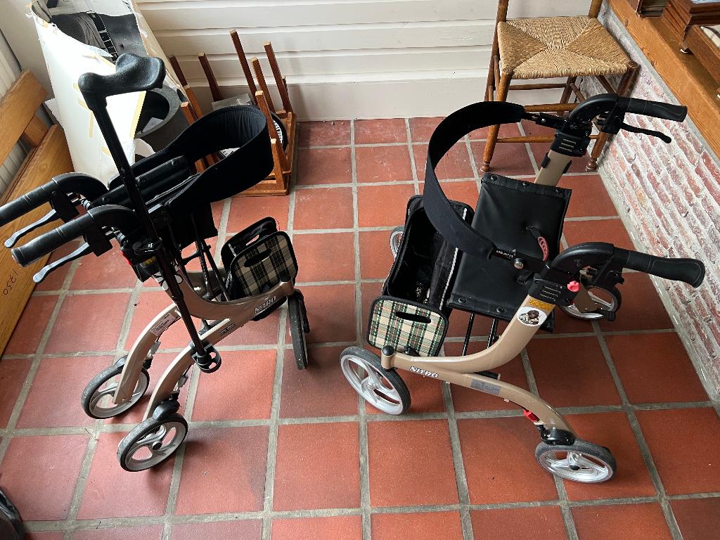 Rollator Nitro 2 stuks, Diversen, Rollators, Gebruikt, Lichtgewicht, Opvouwbaar, Ophalen