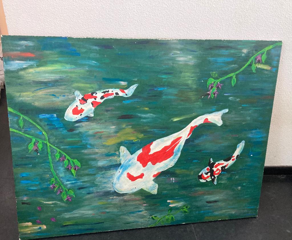 Canvas schilderij, Ophalen, Zo goed als nieuw, Schilderij, 75 cm of meer