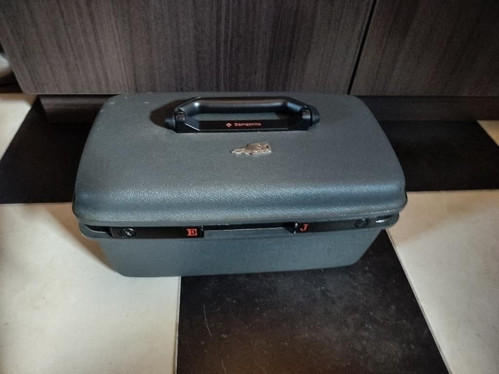 ️ Vintage SAMSONITE Beautycase – Incl. Sleutel, Ophalen, Gebruikt, Met slot, Grijs