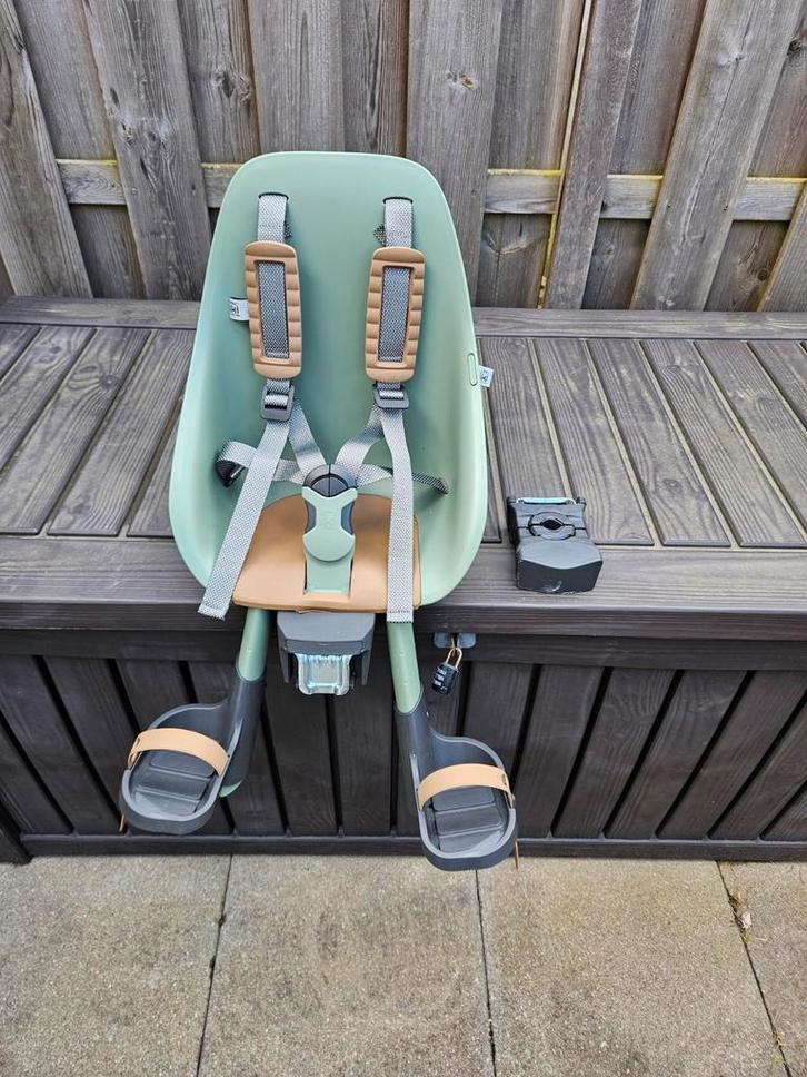 Urban Iki voorzitje, Fietsen en Brommers, Fietsaccessoires | Fietsstoeltjes, Zo goed als nieuw, Voorzitje, 0 t/m 13 kg, Voetsteuntjes