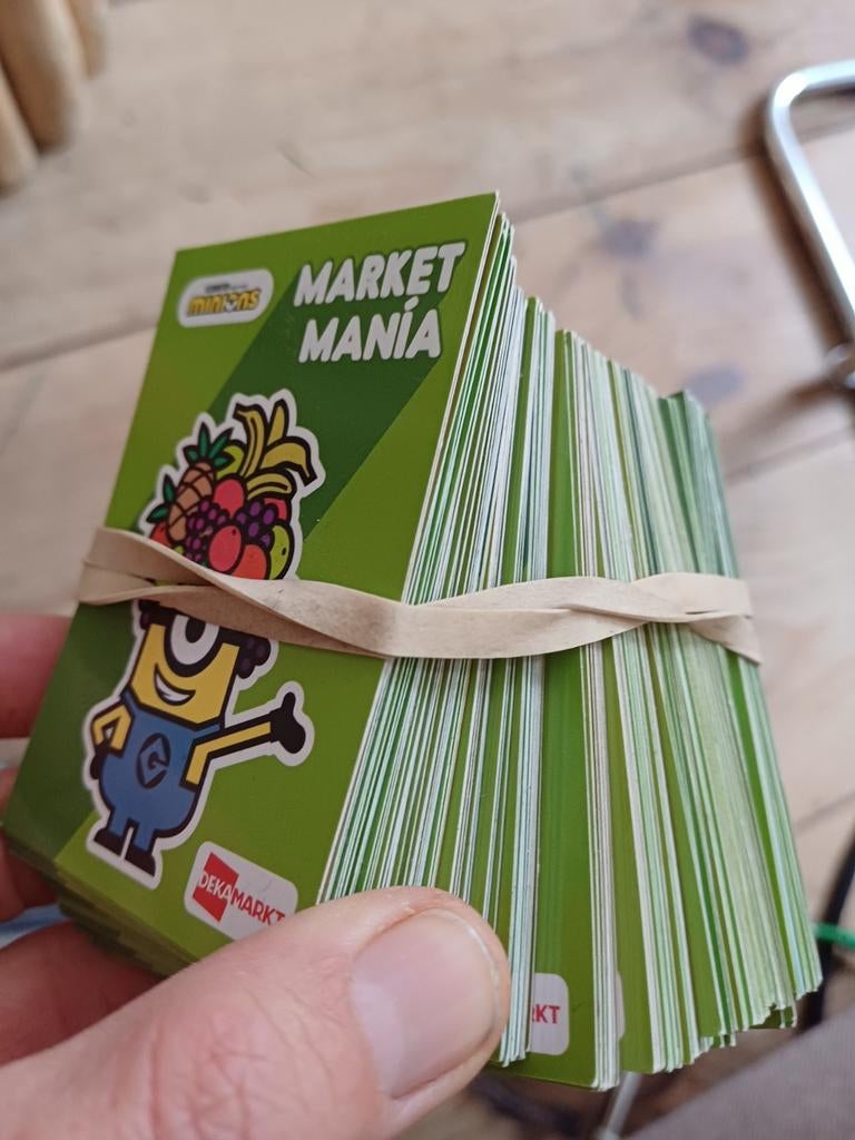 Minions Market Mania spaarkaartjes Dekamarkt, Verzamelen, Verzenden