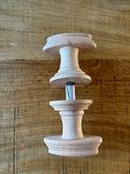 Houten knopkruk met ronde rozetten beukenhout, Ophalen of Verzenden, Nieuw, Overige materialen, Klink of Kruk
