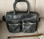 Zwarte leren tas van Micmacbags, Ophalen of Verzenden, Gebruikt, Zwart, Overige typen