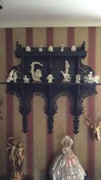 Rococostijl etangere met porselein en jugendstil lamp, Antiek en Kunst, Ophalen of Verzenden