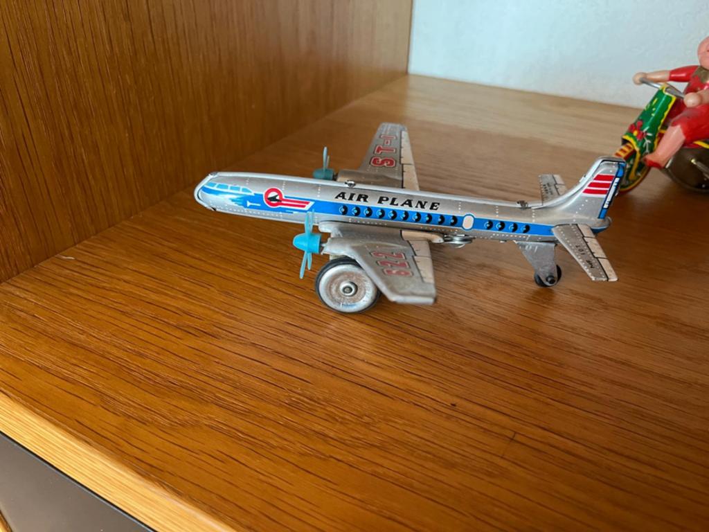Vintage blikken speelgoedvliegtuig MF-107 ST-1 / 622, Antiek en Kunst, Antiek | Speelgoed, Ophalen of Verzenden