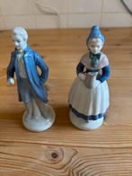 Vintage porseleinen beeldjes: Man en Vrouw, Verzamelen, Beelden en Beeldjes, Ophalen of Verzenden, Gebruikt, Mens