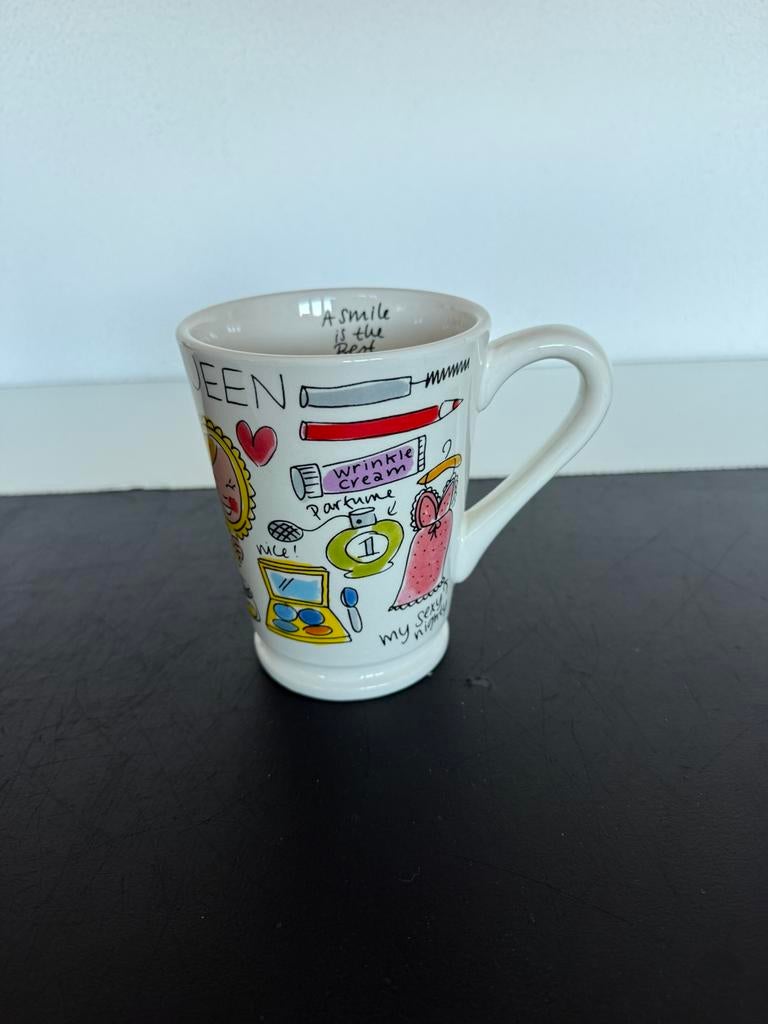 Xl beauty queen mok blond Amsterdam, Huis en Inrichting, Keuken | Servies, Blond Amsterdam, Ophalen of Verzenden, Zo goed als nieuw