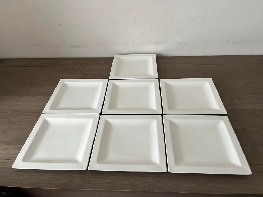 Vierkante porseleinen serveerschalen – 30,5 cm, Huis en Inrichting, Keuken | Servies, Ophalen of Verzenden, Overige stijlen, Porselein