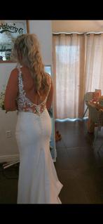 Mooie kanten bruidsjurk, Kleding | Dames, Ophalen of Verzenden, Zo goed als nieuw, Wit, Trouwjurk