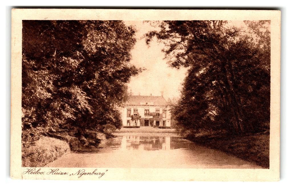 Heiloo, Huize "Nijenburg", Verzamelen, Ansichtkaarten | Nederland, Verzenden, 1920 tot 1940, Gelopen, Noord-Holland