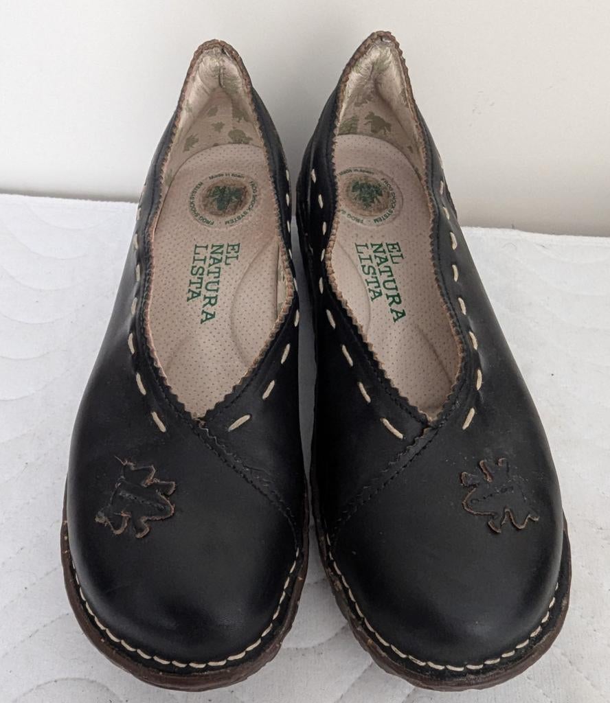 El Naturalista ballerina's maat 41 comfortabel & leer, Zwart, Zo goed als nieuw, El Naturlista, Ballerina's