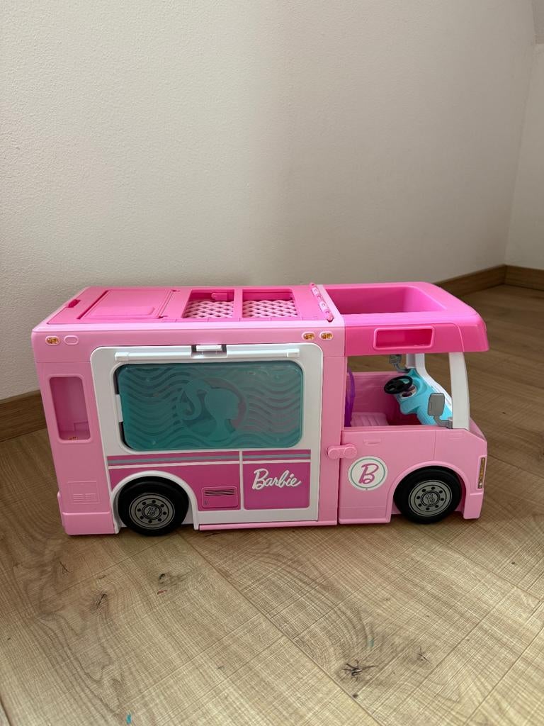 Barbie Malibu Huis & 3-in-1 Droomcamper Set, Ophalen of Verzenden, Zo goed als nieuw