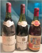 3 Franse Wijnen - Gigondas - 1979 en 1982, Frankrijk, Ophalen of Verzenden, Zo goed als nieuw, Rode wijn