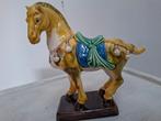 vintage handgemaakte keramiek paard beeld, Antiek en Kunst, Ophalen of Verzenden