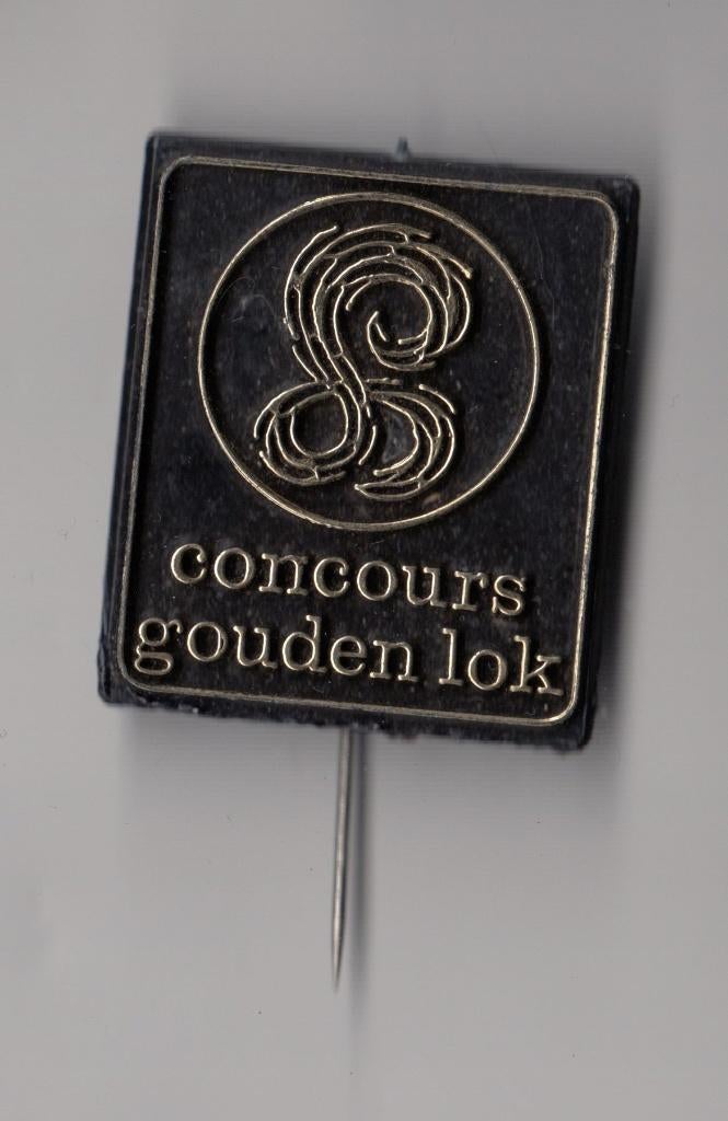 Concours Gouden Lok kapper speldje, Gebruikt, Niet vindbaar, Niet vindbaar, Speldje of Pin