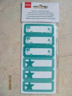 NIEUW groenblauwe HEMA vaatwasmachine bestendig NAAMSTICKERS, Ophalen of Verzenden, Nieuw