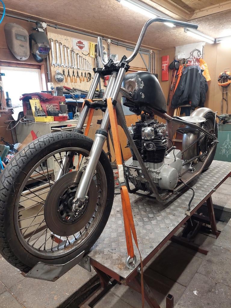 Yamaha XS650 blok met kenteken en custom frame, Ophalen of Verzenden, Gebruikt