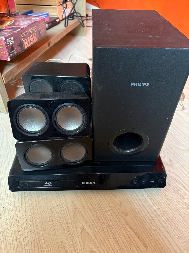 5.1 home cinema, Audio, Tv en Foto, Home Cinema-sets, Ophalen, Philips, Gebruikt, Blu-ray-speler