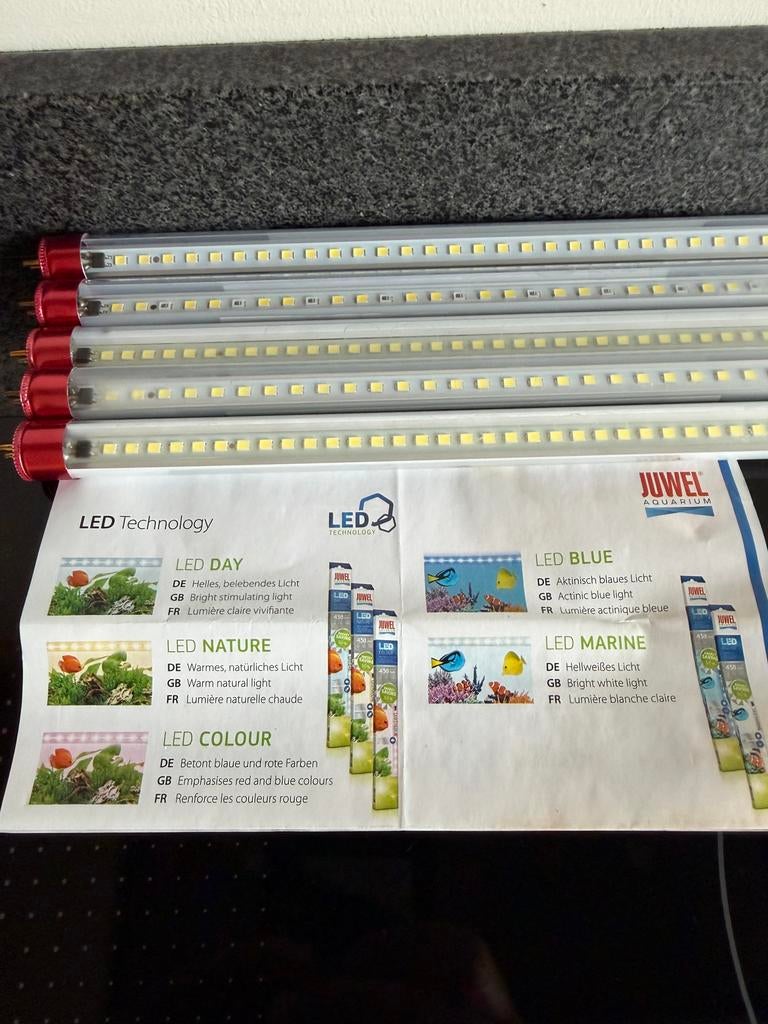 Juwel Multilux Led 438mm 5 stuks, Ophalen of Verzenden, Juwel, Inclusief toebehoren, Verlichting of Verwarming