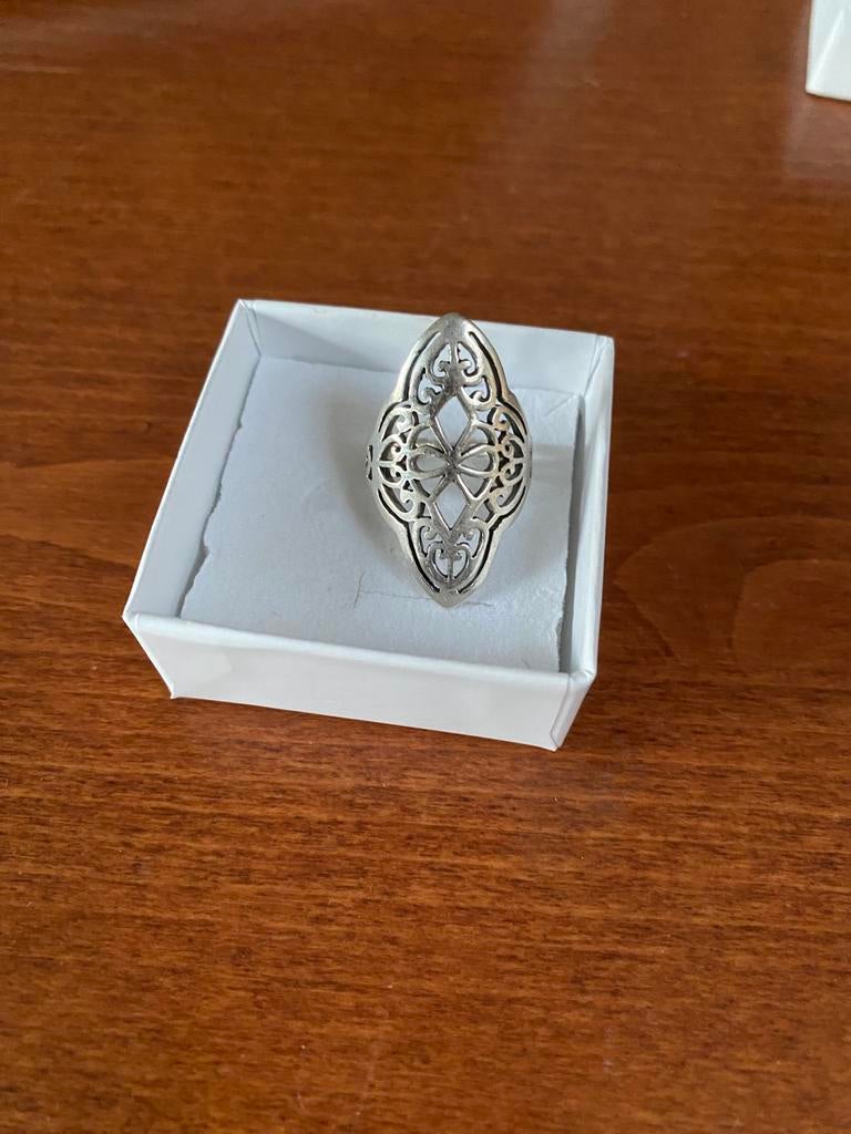 Ring zilver maat 56, Sieraden, Tassen en Uiterlijk, Ringen, Ophalen of Verzenden, 17 tot 18, Zilver, Dame