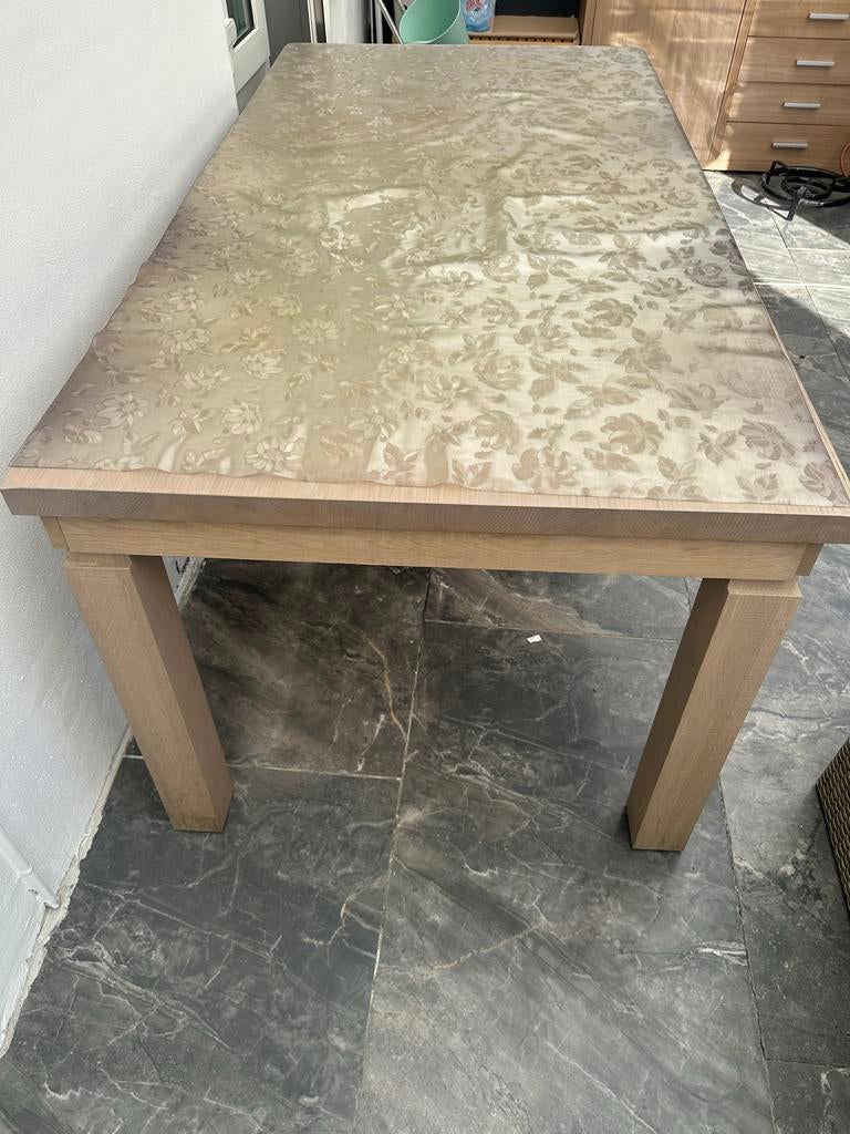 Eiken tafel, Ophalen, Gebruikt, 100 tot 150 cm, Eikenhout