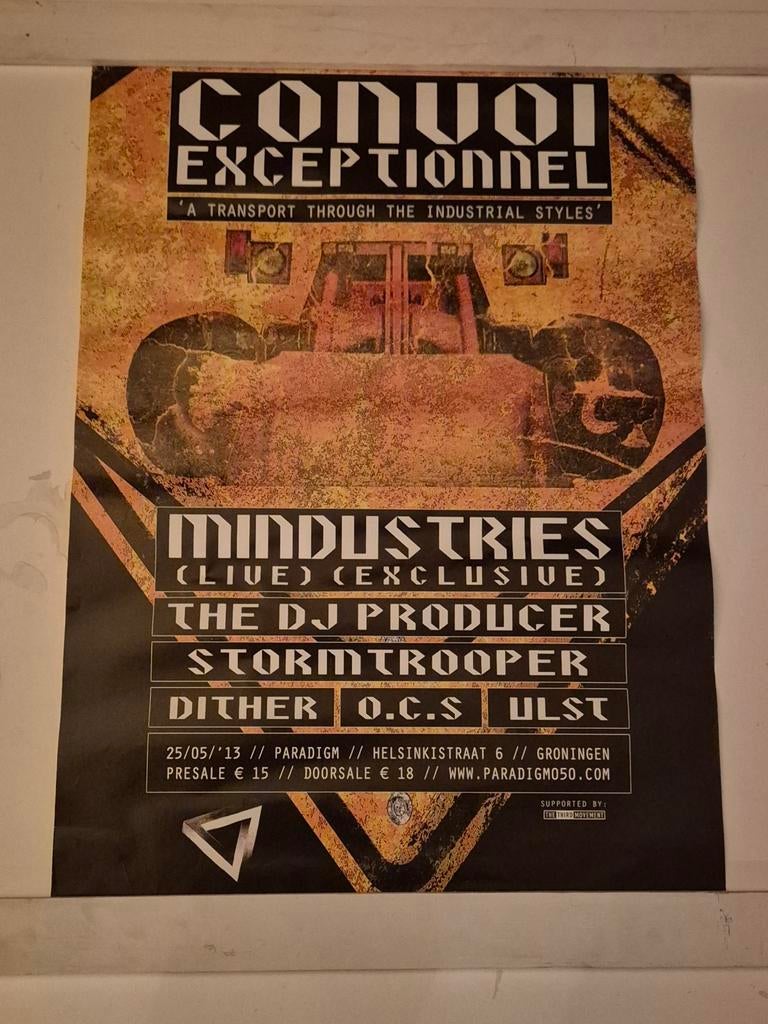 Convoi Exceptionnel Poster 60x42cm - Mindustries, Ophalen of Verzenden, A1 t/m A3, Overige onderwerpen, Rechthoekig Staand