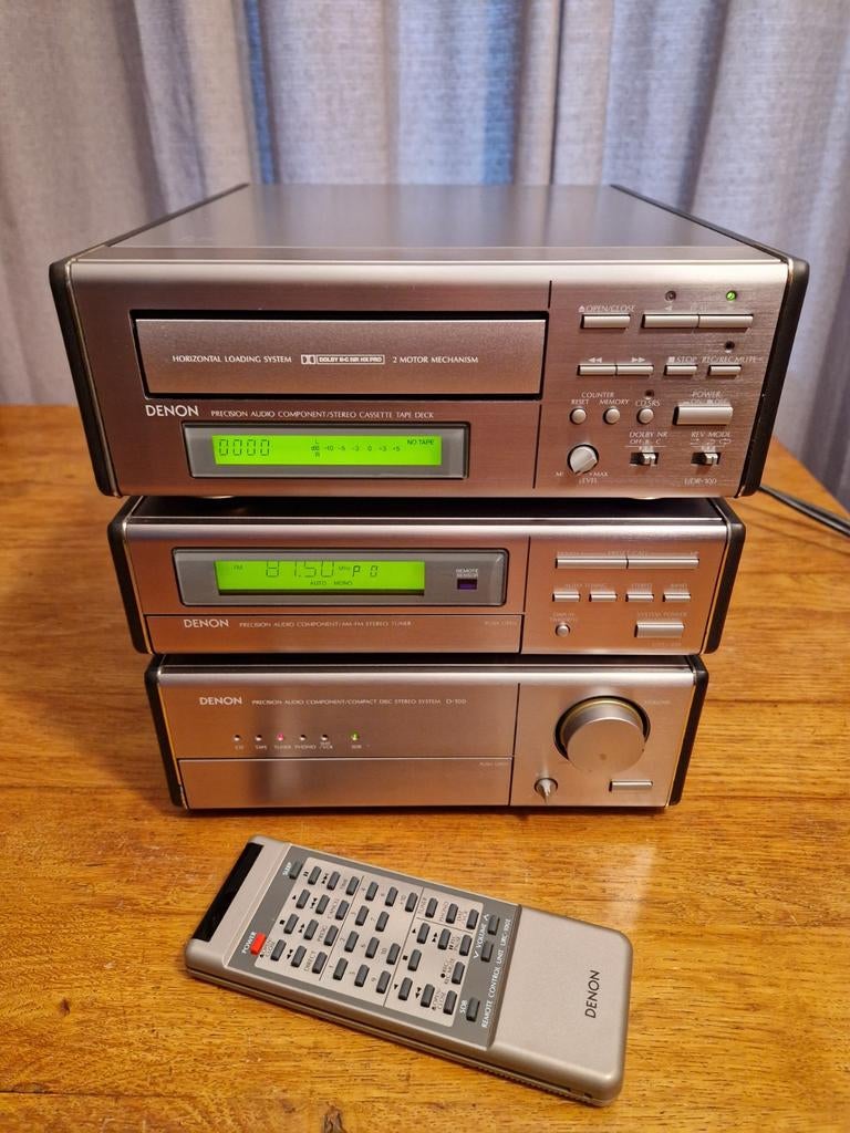 Denon UDR-100, UPA-100, OTO-100, receiver&cassette stereoset, Audio, Tv en Foto, Stereo-sets, Denon, Denon, Ophalen of Verzenden