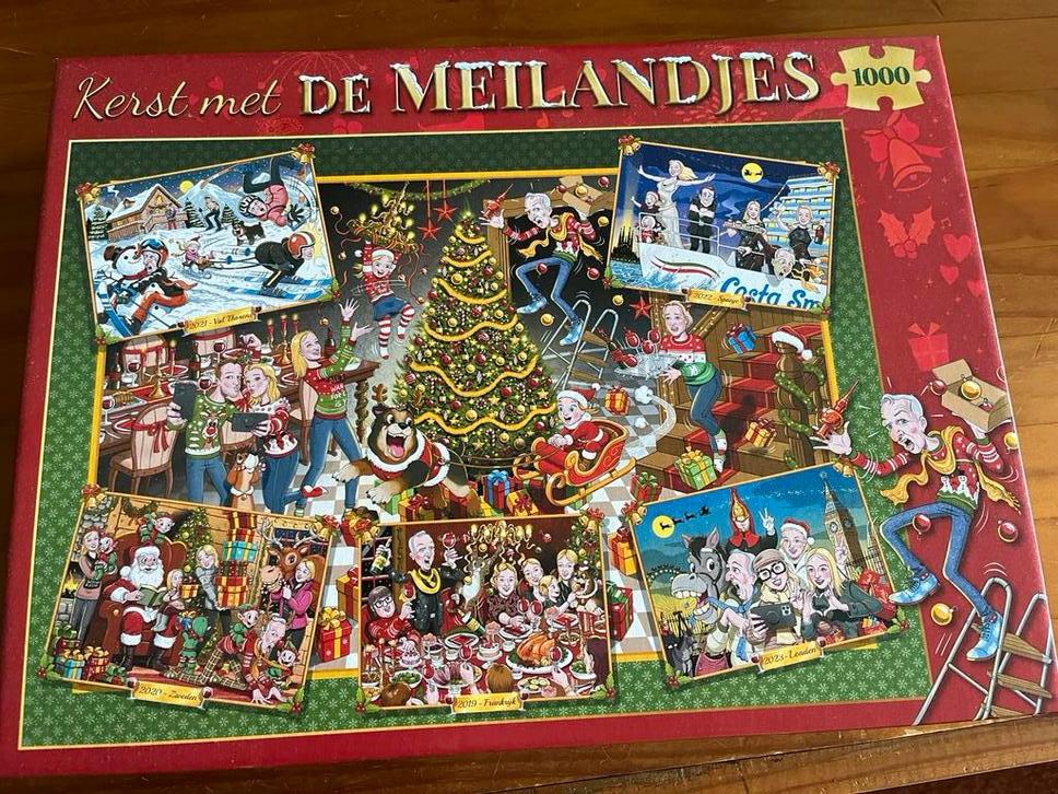 Kerst met de Meilandjes puzzel 1000 st, Ophalen, 500 t/m 1500 stukjes, Zo goed als nieuw
