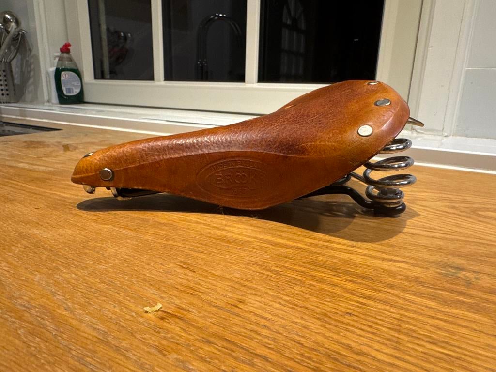 Brooks leren zadel - Onverwoestbaar!, Fietsen en Brommers, Fietsonderdelen, Ophalen of Verzenden, Gebruikt, Algemeen, Zadel