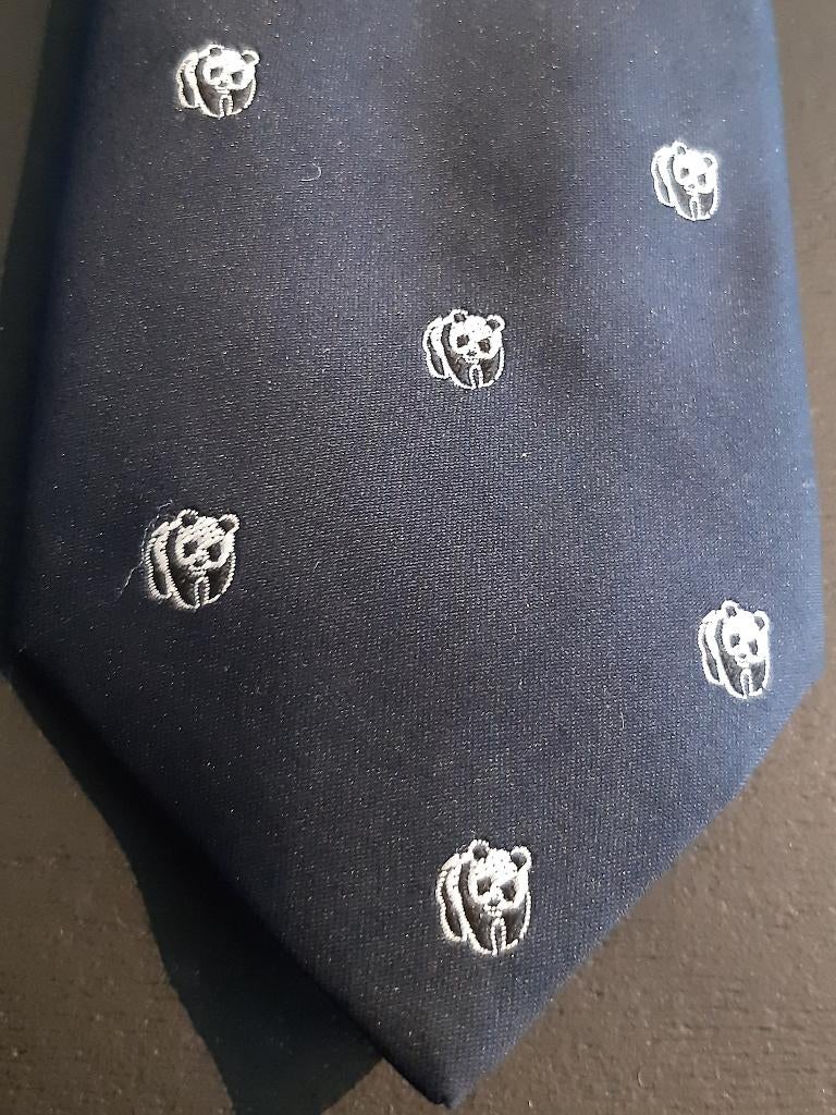 WNF Wereld Natuur Fonds stropdas WWF Panda Line Panda blauw, Ophalen of Verzenden, Nieuw, Gebruiksvoorwerp