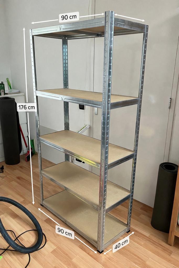 Avasco stellingkast 176x90x40 cm, 175 kg per plank, Huis en Inrichting, Kasten | Stellingkasten, Ophalen, Gebruikt