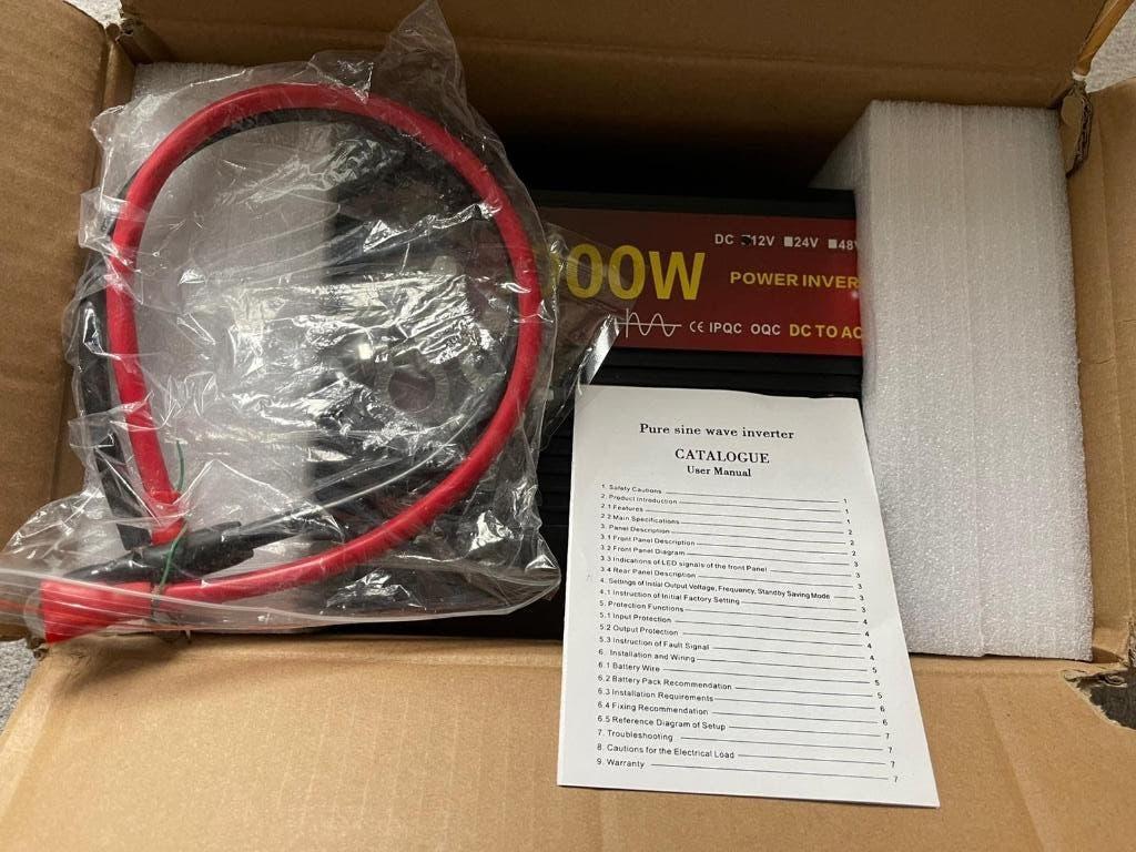 Zuivere sinus omvormer 3000W 12V caravan camper Senseo, Verzenden, Nieuw