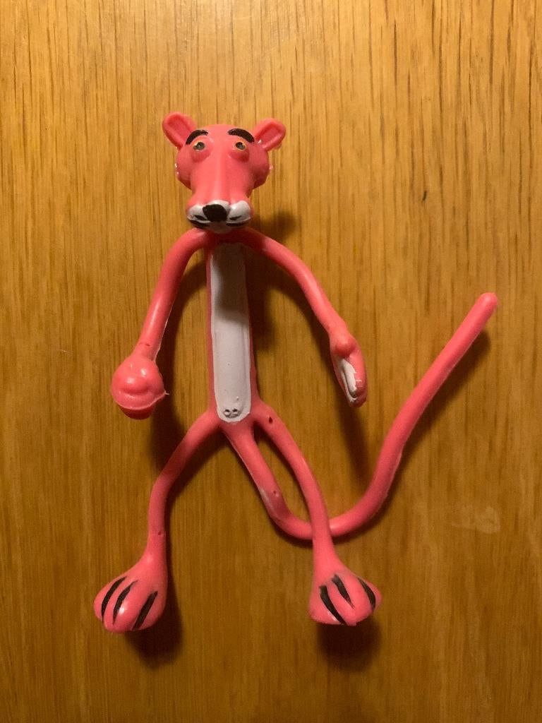 De Roze Panter Draadfiguur the pink panther vintage poppetje, Verzamelen, Stripfiguren, Verzenden, Overige figuren, Gebruikt, Beeldje of Figuurtje