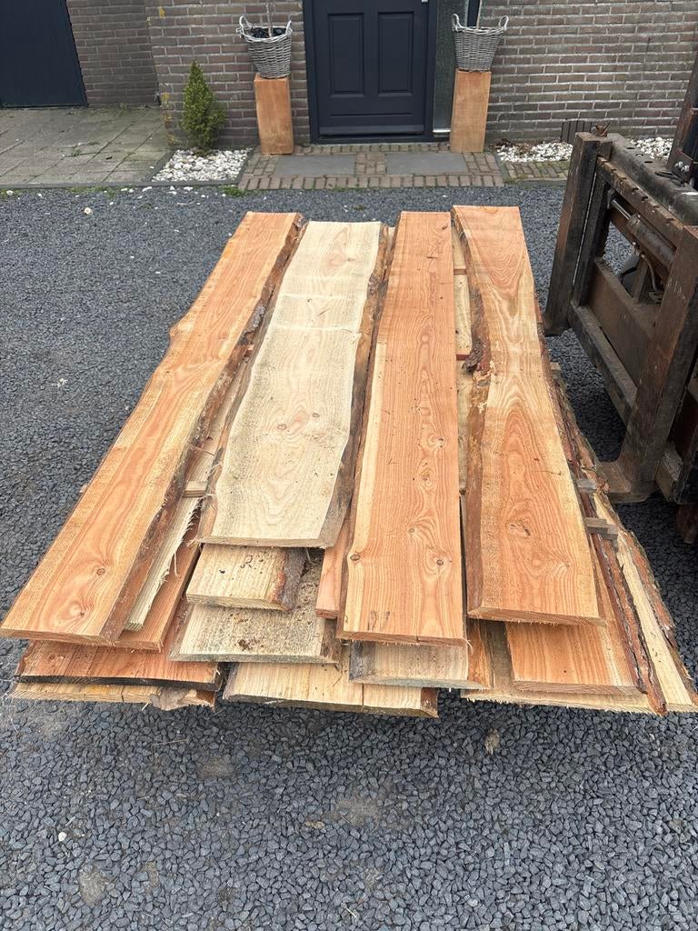Doulas schaaldelen partij 18 stuks 2 meter, Doe-het-zelf en Verbouw, Hout en Planken, Ophalen, Gebruikt, 25 tot 50 mm, 200 tot 250 cm