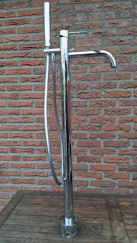 Gessi Emporio Via Tortona vrijstaande badmengkraan, Doe-het-zelf en Verbouw, Sanitair, Gebruikt, Bad, Chroom, Ophalen of Verzenden