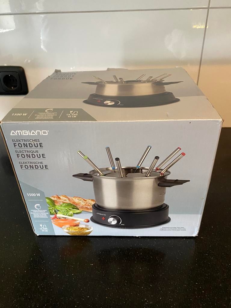 Nieuwe fondueset compleet, Ophalen of Verzenden, Nieuw, Elektrisch, Fondueset