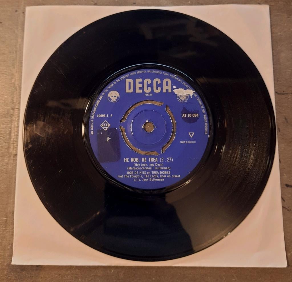 Piraat:  Rob en Trea - He Rob, He Trea / Ik Droom, Ophalen of Verzenden, Gebruikt, Nederlandstalig