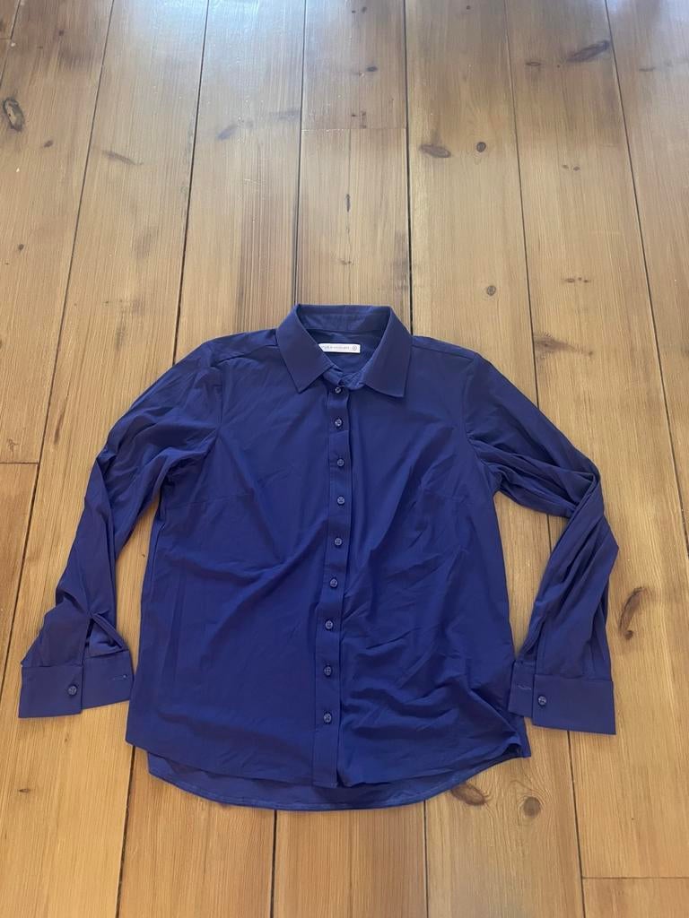 Mooie paarse travelstof blouse Studio Anneloes, M, Verzenden, Zo goed als nieuw, Maat 38/40 (M), Paars
