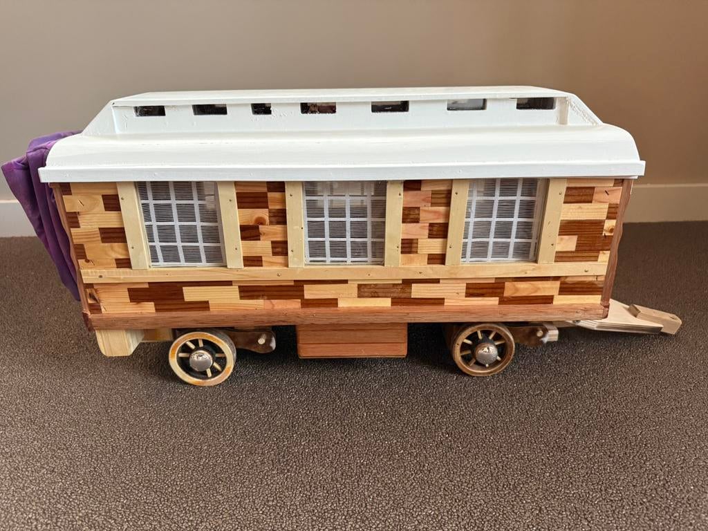 Nieuwe handgemaakte woonwagen/rolleman, Antiek en Kunst, Ophalen of Verzenden