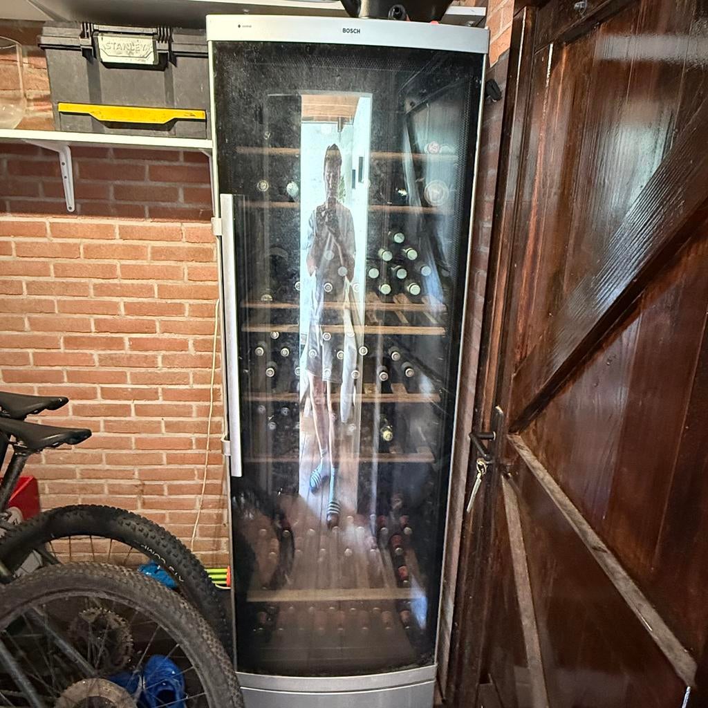 Wijn klimaatkast, Witgoed en Apparatuur, Koelkasten en IJskasten, Ophalen, 200 liter of meer, 160 cm of meer, 45 tot 60 cm