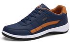 Orthopedische Leren Schoenen - Comfort & Stijl - maat 42, Ophalen, Nieuw, Blauw, Sneakers of Gympen